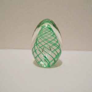 Green Swirl Paperweight
